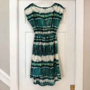 Soprano High Low Tie Dye Print Chiffon Dress